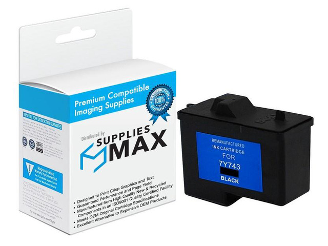 SuppliesMAX Remanufactured Replacement for Dell A940/A960 Black Inkjet (Series 2