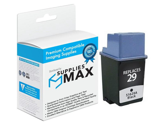 SuppliesMAX Remanufactured Replacement for HP DeskJet 600C/660C/670C/672C/680C/682C/690C/693C/694C/695C/697C/FAX-910/FAX-920/PSC-370/PSC-380 Black...