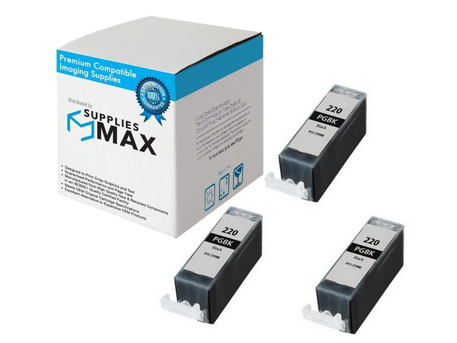 SuppliesMAX Compatible Replacement for Canon PIXMA iP-3600/iP-4600/iP-4700/MP-560/MP-640/MP-860/MP-980/MP-990/SFP1/SFP2 Pigment Black Inkjet (3/PK)...