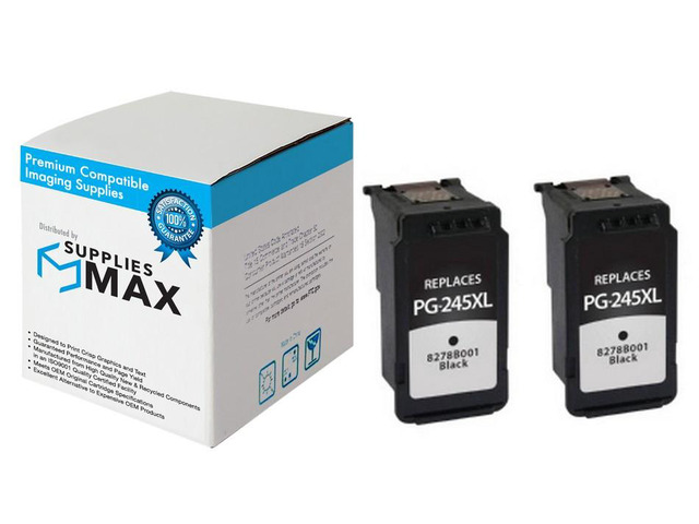SuppliesMAX Remanufactured Replacement for Canon PIXMA iP-2820/MG-2410/MG-2510/MG-2920/MG-3020/MX-490/MX-492/TR-4520/TR-4522 Black High Yield...