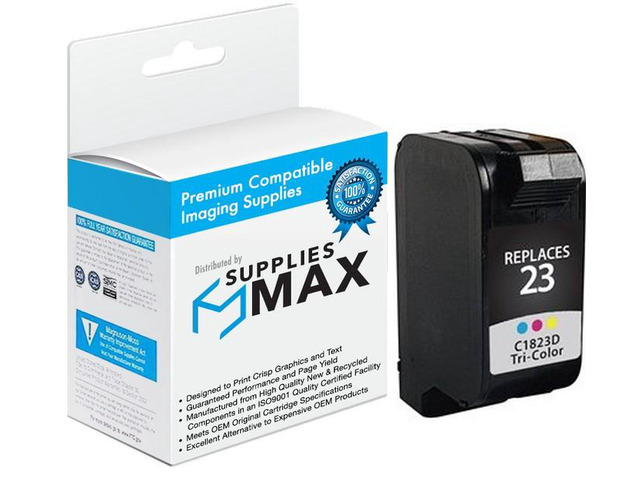 SuppliesMAX Remanufactured Replacement for HP DeskJet 710/810/830/880/890/1120/1600/OfficeJet Pro 1170/1175/R40/R80/T65 Series Color Inkjet (620...