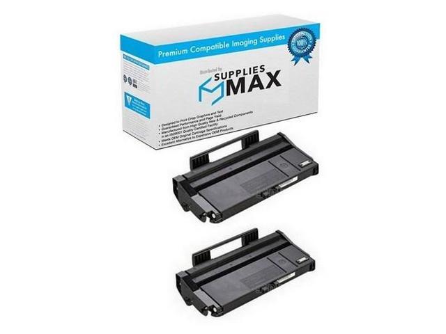 SuppliesMAX Compatible Replacement for Ricoh Aficio SP-100E/SP-100SFE/SP-100SUE/SP-112/SP-112SF/SP-112SU Black Toner Cartridge (2/PK-2000 Page...