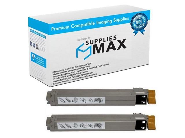 SuppliesMAX Compatible Replacement for Xante Illumina 502 Black Toner Cartridge (2/PK-15000 Page Yield) (200-100225_2PK)
