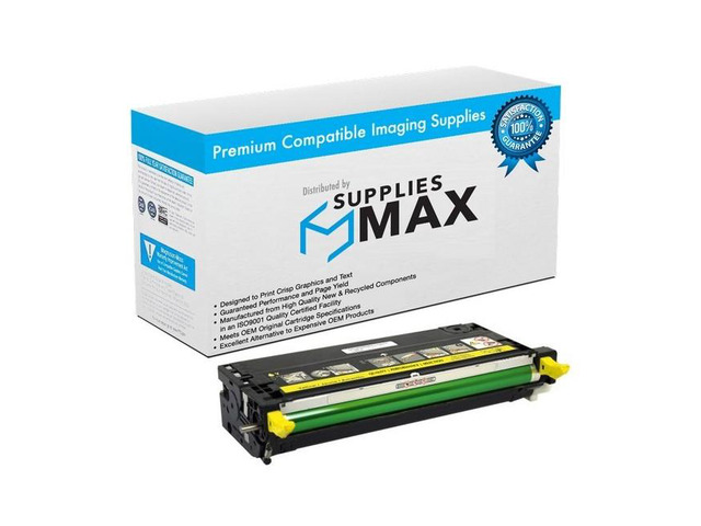 SuppliesMAX Compatible Replacement for Dell 3110CN/3115CN Yellow High Yield Toner Cartridge (8000 Page Yield) (310-8401)