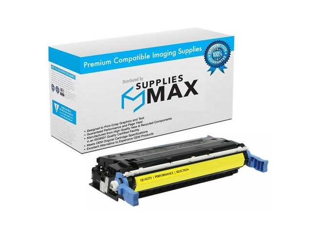 SuppliesMAX Compatible Replacement for HP Color Laser Jet 4600/4600DN/4600DTN/4610N/4650/4650DN/4650DTN/4650DTN/4650HDN/4650N Yellow Toner...