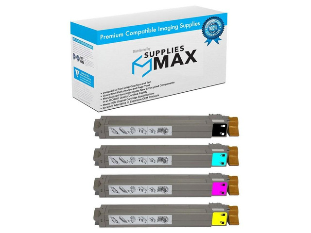 SuppliesMAX Compatible Replacement for Xante Illumina 502 Toner Cartridge Combo Pack (BK/C/M/Y) (200-10022MP)
