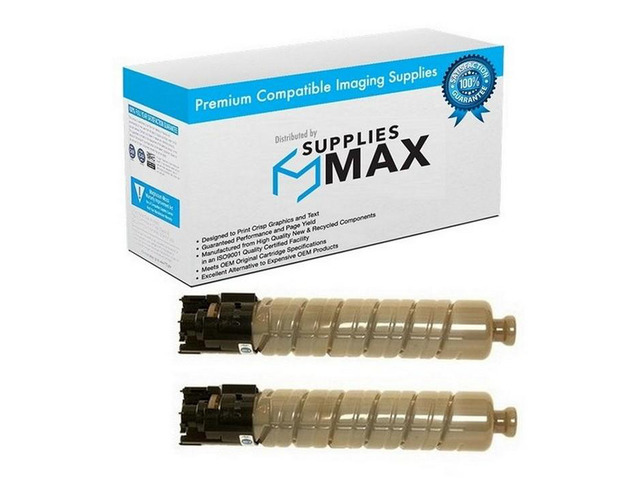 SuppliesMAX Compatible Replacement for Savin CLP-37DN/CLP-42DN/CLP-42DNHS/CLP-42DNHT/CLP-42DNHW/SP-C440DN Black Toner Cartridge (2/PK-24000 Page...