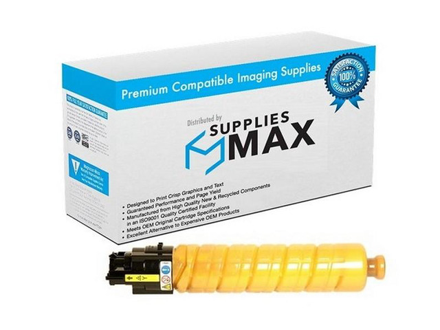 SuppliesMAX Compatible Replacement for Savin CLP-37DN/CLP-42DN/CLP-42DNHS/CLP-42DNHT/CLP-42DNHW/SP-C440DN Yellow Toner Cartridge (21000 Page Yield)...