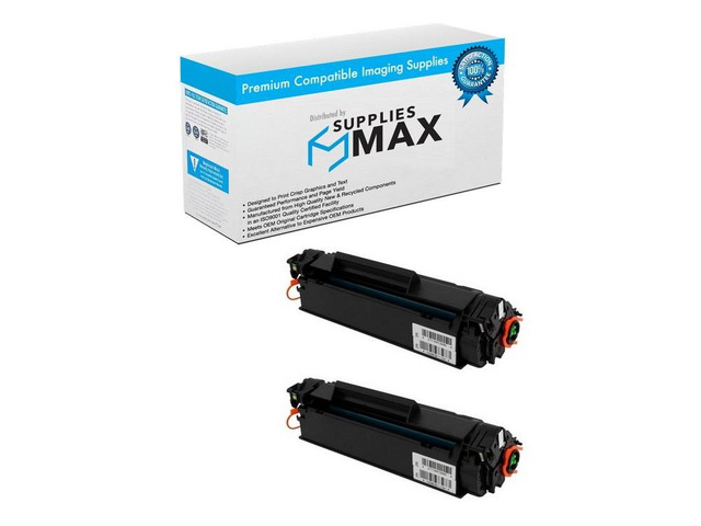 SuppliesMAX Compatible Replacement for HP Laser Jet Pro M12A/M12W/M26A-MFP/M26NW-MFP Black Jumbo High Yield Toner Cartridge (2/PK-2500 Page Yield)...