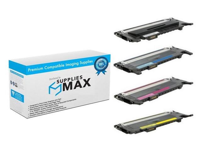 SuppliesMAX Compatible Replacement for Dell 1230C/1235CN Toner Cartridge Combo Pack (BK/C/M/Y) (BCMY1235)