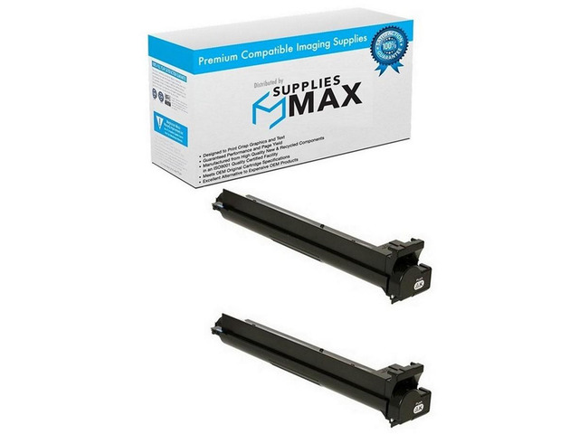 SuppliesMAX Compatible Replacement for Konica Minolta bizhub C250/bizhub C250P/bizhub C252/bizhub C252P Black Toner Cartridge (2/PK-20000 Page...