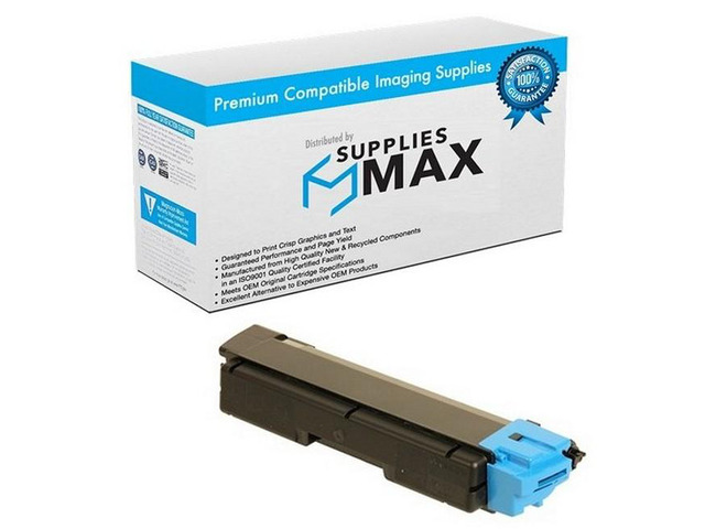 SuppliesMAX Compatible Replacement for Kyocera Mita ECOSYS P6021CDN/FS-C5150DN Cyan Toner Cartridge (2800 Page Yield) (TK-582C) (1T02KTCUS0)