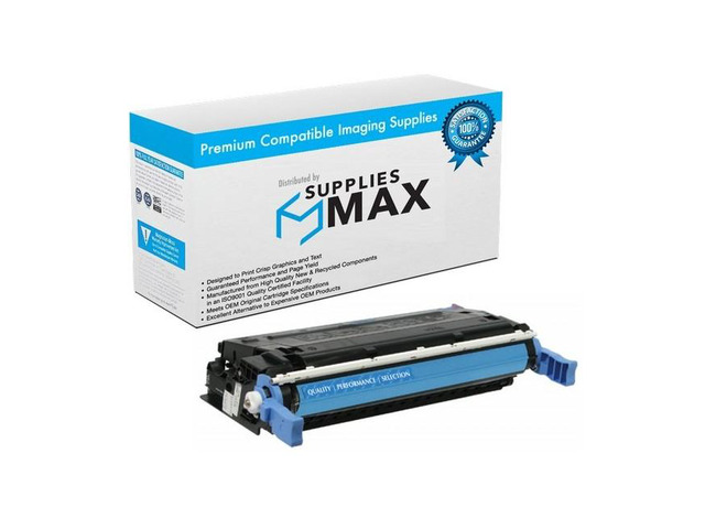 SuppliesMAX Compatible Replacement for HP Color Laser Jet CP-4005/CP-4005DN/CP-4005N Cyan Toner Cartridge (7500 Page Yield) (NO. 642A) (CB401A)