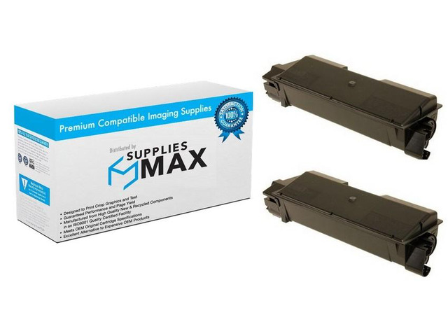 SuppliesMAX Compatible Replacement for Kyocera Mita ECOSYS P6021CDN/FS-C5150DN Black Toner Cartridge (2/PK-3500 Page Yield) (TK-582K) (1T02KT0US0_2PK)