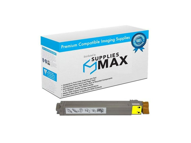 SuppliesMAX Remanufactured Replacement for Phaser 7400DN/Phaser 7400DT/Phaser 7400DXF/Phaser 7400N Series Yellow High Yield Toner Cartridge (18000...