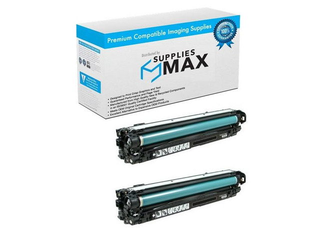SuppliesMAX Compatible Replacement for Canon LBP-9100CDN/LBP-9500CDN/LBP-9600CDN Black High Yield Toner Cartridge (2/PK-13500 Page Yield)...