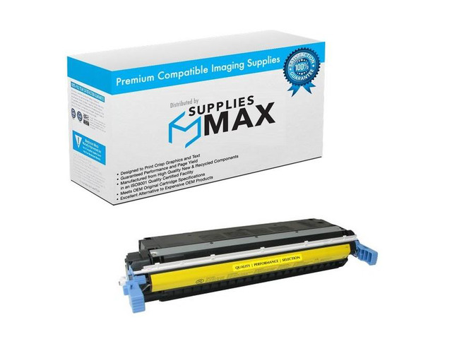 SuppliesMAX Compatible Replacement for Canon imageCLASS C3500/LBP-2710/LBP-2810/LBP-5700/LBP-5800 Yellow Toner Cartridge (12000 Page Yield)...