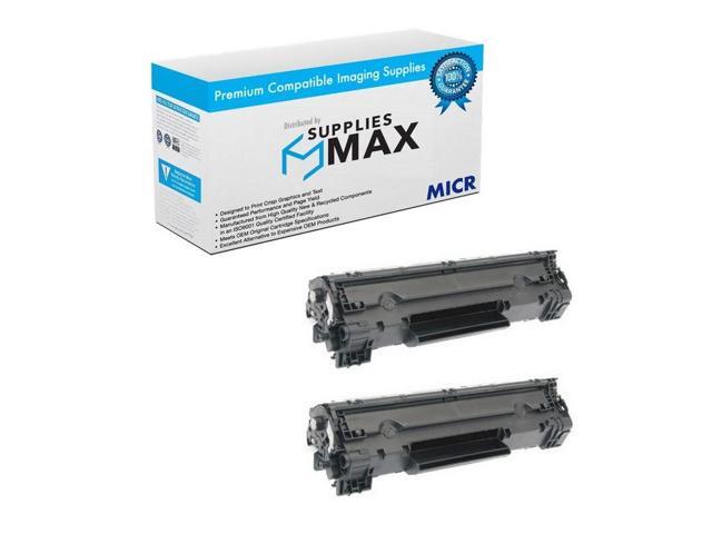 SuppliesMAX Compatible MICR Replacement for Canon LBP-6200/LBP-6230/LBP-6240 Series Black Toner Cartridge (2/PK-2100 Page Yield) (CRG-126)...