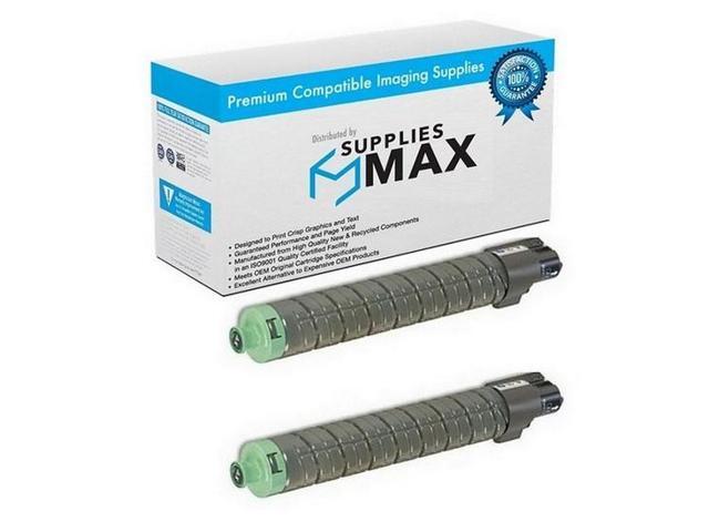 SuppliesMAX Compatible Replacement for Savin C9120/C9125 Black Toner Cartridge (2/PK-10000 Page Yield) (TYPE MP-C2551) (841500_2PK)