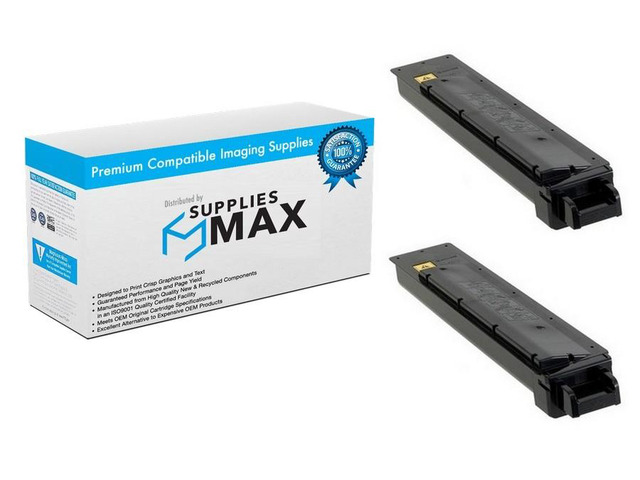 SuppliesMAX Compatible Replacement for Copystar CS-2551ci Black Toner Cartridge (2/PK-18000 Page Yield) (TK-8329K) (1T02NP0CS0_2PK)