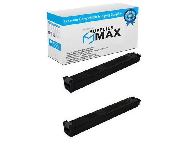 SuppliesMAX Compatible Replacement for Sharp MX-2300/MX-2700G/MX-2700N Black Toner Cartridge (2/PK-18000 Page Yield) (MX-27NTBA_2PK)