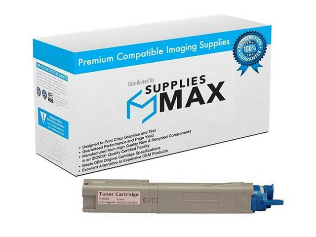 SuppliesMAX Compatible Replacement for Okidata C3300N/C3400N/C3450/C3600/C3600N Black Toner Cartridge (2500 Page Yield) (43459304)