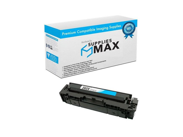 SuppliesMAX Compatible Replacement for HP Color Laser Jet M254DW/M254NW/M280NW/M281CDW/M281FDN/M281FDW Cyan High Yield Toner Cartridge (2500 Page...