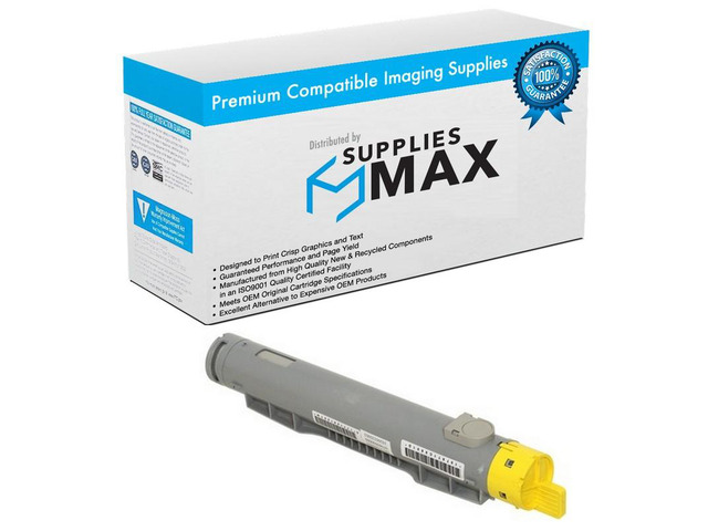 SuppliesMAX Compatible Replacement for Dell 5100CN Yellow Toner Cartridge (8000 Page Yield) (310-5808)