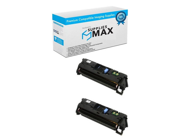 SuppliesMAX Compatible Replacement for Canon MF-8170C/MF-8180C/LBP-2410 Black Toner Cartridge (2/PK-6000 Page Yield) (EP-87BK) (7433A005AA_2PK)