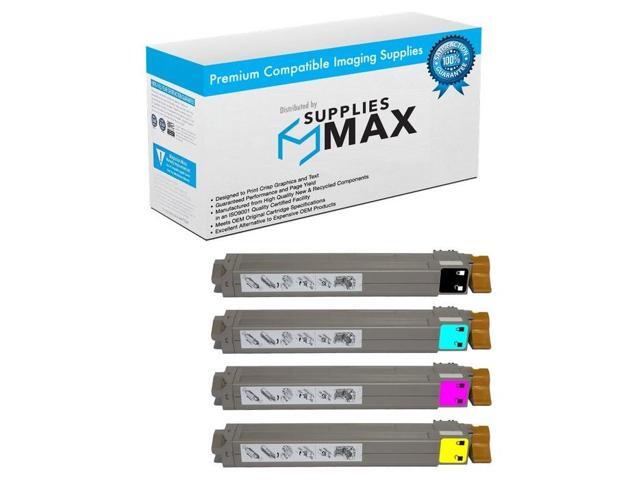 SuppliesMAX Remanufactured Replacement for Phaser 7400DN/Phaser 7400DT/Phaser 7400DXF/Phaser 7400N Series Toner Cartridge Combo Pack (BK/C/M/Y)...