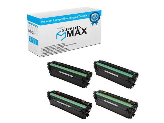 SuppliesMAX Compatible Replacement for Canon imageCLASS LBP-710CX/LBP-712CX/LBP-712CDN High Yield Toner Cartridge Combo Pack (BK/C/M/Y) (NO. 040H)...