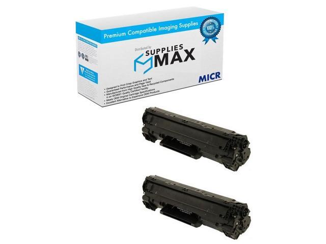 SuppliesMAX Compatible MICR Replacement for HP Laser Jet M1120/M1120N/M1522N/M1522NF/P1505/P1505N Toner Cartridge (2/PK-2000 Page Yield) (NO. 36A)...