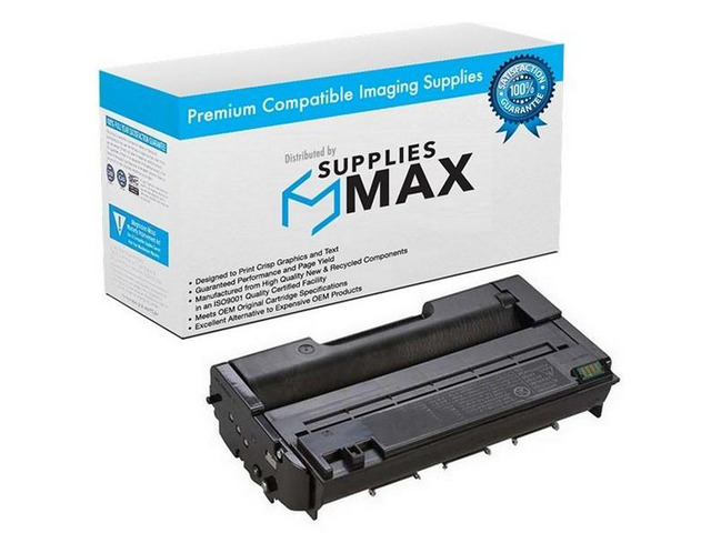 SuppliesMAX Compatible Replacement for Savin SP-3500N/SP-3500SF/SP-3510DN/SP-3510SF Toner Cartridge (6400 Page Yield) (TYPE SP3500XA) (8989)