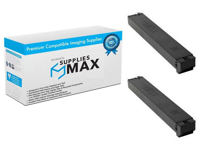 SuppliesMAX Compatible Replacement for Sharp MX-2310U/MX-2614NSF/MX-2616N/MX-3111U/MX-3114NSF/MX-3116N Black Toner Cartridge (2/PK-18000 Page...