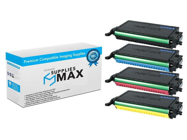 SuppliesMAX Compatible Replacement for Dell 2145CN Toner Cartridge Combo Pack (BK/C/M/Y) (HBC2145)