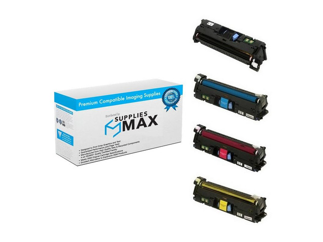 SuppliesMAX Compatible Replacement for Canon Color imageCLASS MF-8170C/MF-8180C/LBP-2410 Toner Cartridge Combo Pack (BK/C/M/Y) (EP-87MP)