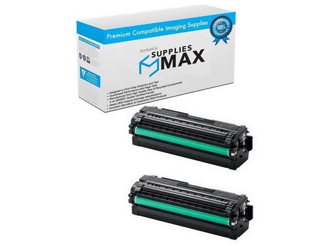 SuppliesMAX Compatible Replacement for Samsung ProXpress C2620DW/C2670FW/C2680FX Black Toner Cartridge (2/PK-6500 Page Yield) (CLT-P505B)