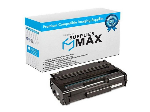SuppliesMAX Compatible Replacement for Savin SP-3400DN/3400N/3400SF/SP-3410DN/3410SF Toner Cartridge (5000 Page Yield) (TYPE SP3400HA) (406589)