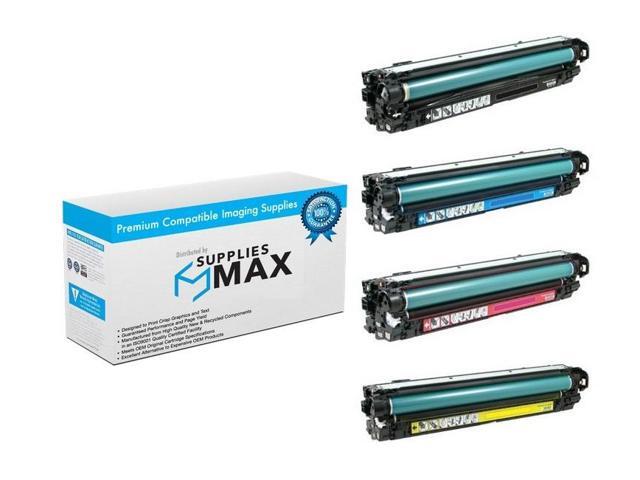 SuppliesMAX Compatible Replacement for HP Laser Jet Enterprise 700 Color MFP M775DN/M775F/M775FM/M775Z/M775ZM Toner Cartridge Combo Pack (BK/C/M/Y)...