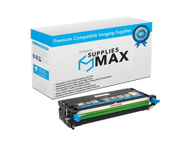 SuppliesMAX Compatible Replacement for Dell 3110CN/3115CN Cyan High Yield Toner Cartridge (8000 Page Yield) (310-8397)
