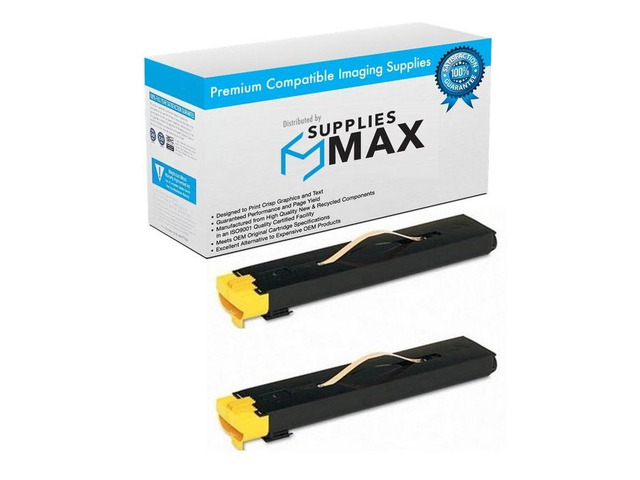 SuppliesMAX Remanufactured Replacement for DocuColor 240/250/260/7655/7665/WorkCentre 7675/7755/7775 Yellow Toner Cartridge (2/PK-34000 Page Yield)...