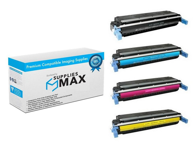 SuppliesMAX Compatible Replacement for Canon imageCLASS C3500/LBP-2710/LBP-2810/LBP-5700/LBP-5800 Toner Cartridge Combo Pack (BK/C/M/Y) (EP-86MP)