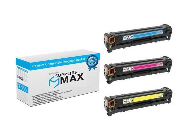 SuppliesMAX Compatible Replacement for HP Color Laser Jet Pro M476DN/M476DW/M476NW Toner Cartridge Combo Pack (C/M/Y) (NO. 312A) (CF440AM)