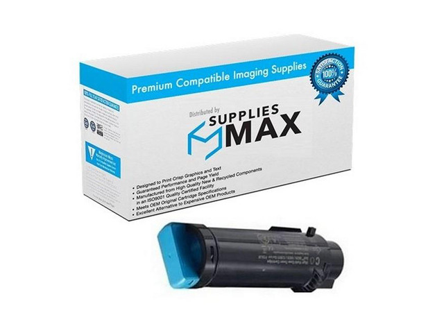 SuppliesMAX Compatible Replacement for Dell H625CDW/H825DW/S2825CDN Cyan Toner Cartridge (2500 Page Yield) (593-BBOX)