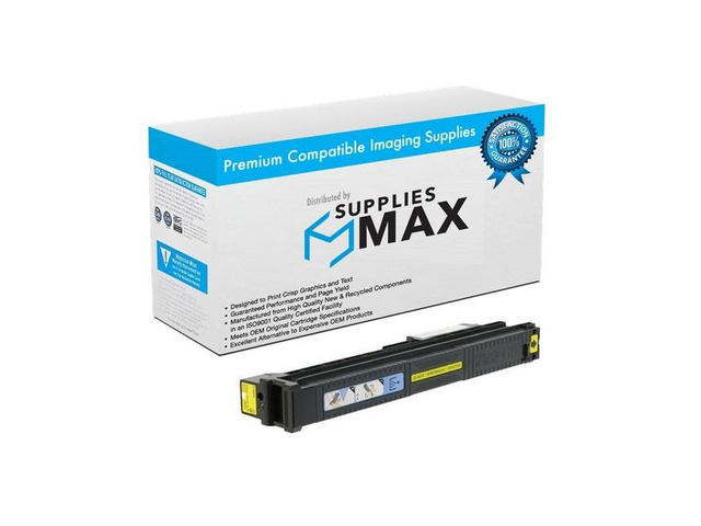 SuppliesMAX Compatible Replacement for HP Color Laser Jet CM-6030F/CM-6040F/CP-6015DE/CP-6015DN/CP-6015XH Yellow Toner Cartridge (21000 Page Yield)...