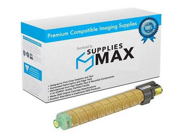 SuppliesMAX Compatible Replacement for Lanier MP-C305SP/MP-C305SPF Yellow Toner Cartridge (4000 Page Yield) (841593)