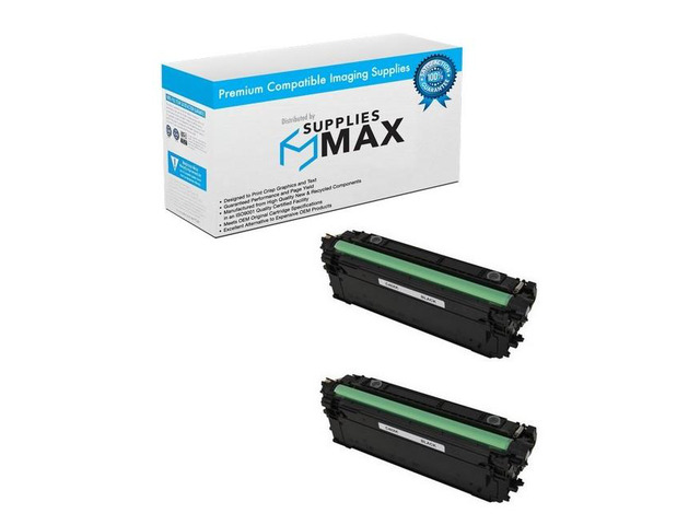 SuppliesMAX Compatible Replacement for Canon imageCLASS LBP-710CX/LBP-712CX/LBP-712CDN Black High Yield Toner Cartridge (2/PK-12500 Page Yield)...