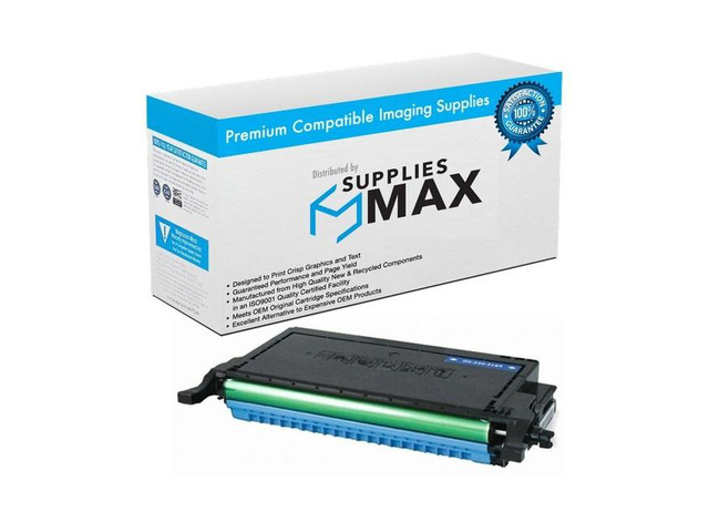 SuppliesMAX Compatible Replacement for Samsung CLP-610ND/CLP-660ND/CLX-6200FX/CLX-6200ND/CLP-6210FX/CLP-6240FX High Yield Cyan Toner Cartridge...
