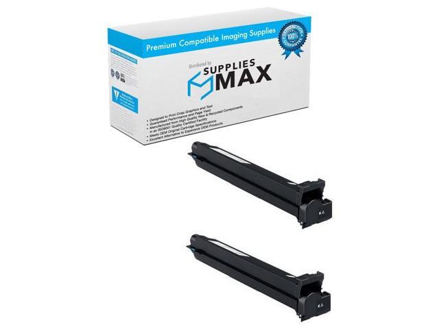 SuppliesMAX Compatible Replacement for Konica Minolta bizhub C300/C352/C352P Black Toner Cartridge (2/PK-20000 Page Yield) (TN-312K_2PK)