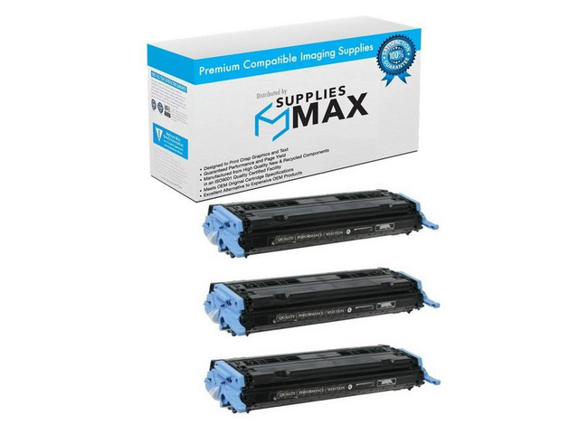 SuppliesMAX Compatible Replacement for HP Color Laser Jet 1600/2600/2600n/2605/2605dn/2605dtn/CM-1015MFP/CM-1017MFP Black Toner Cartridge...
